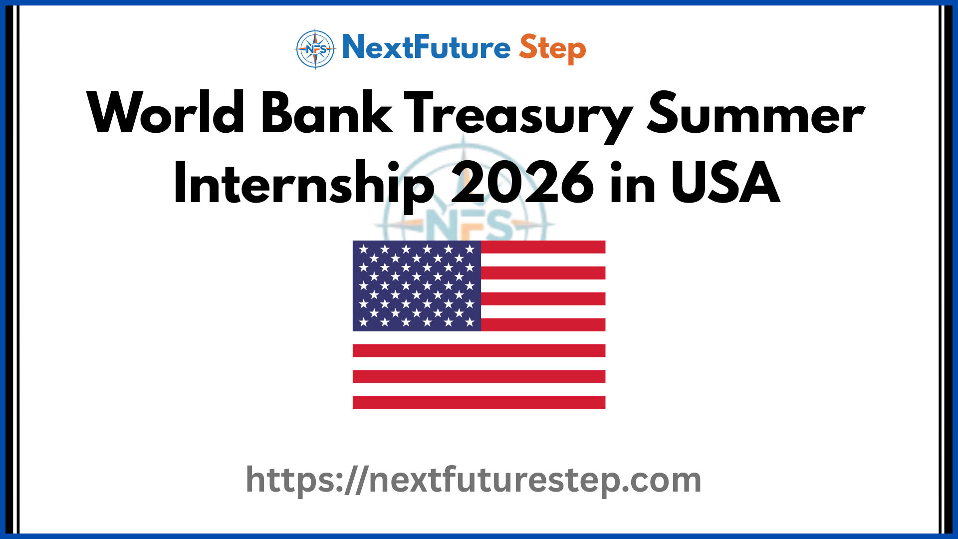 World Bank Treasury Summer Internship 2026 in USA